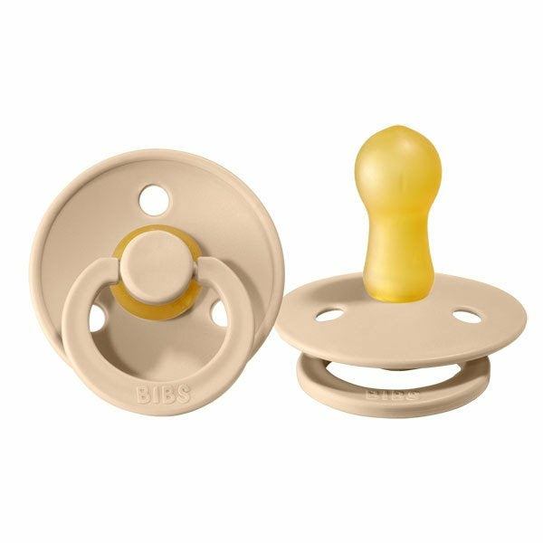 Chupeta bibs de borracha natural cor sand