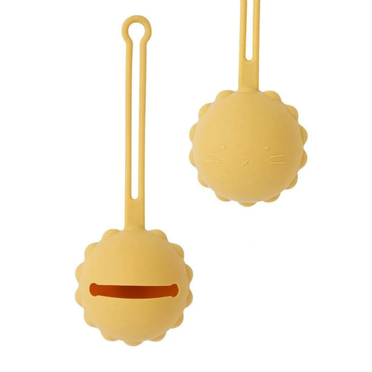 Porta Chupeta León - Mostarda