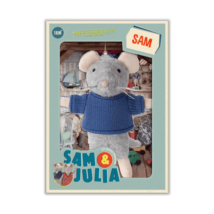 Sam – Pelúcia Infantil Sam & Julia | A Mansão dos Ratinhos