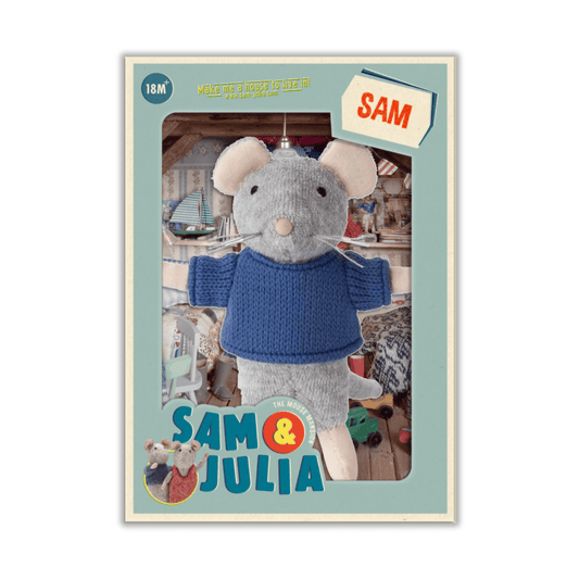 Sam – Pelúcia Infantil Sam & Julia | A Mansão dos Ratinhos