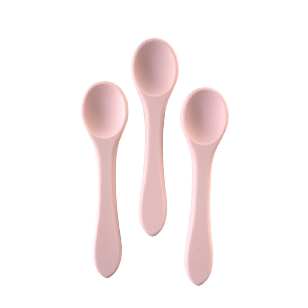 Colherzinha de Silicone - Rosa Bebê