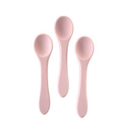Colherzinha de Silicone - Rosa Bebê