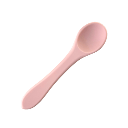 Colherzinha de Silicone - Rosa Bebê